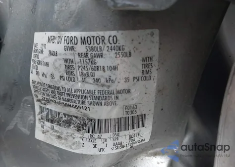 2011 Ford Edge Sel из США, поврежденный, VIN 2FMDK3JCXBBA69121